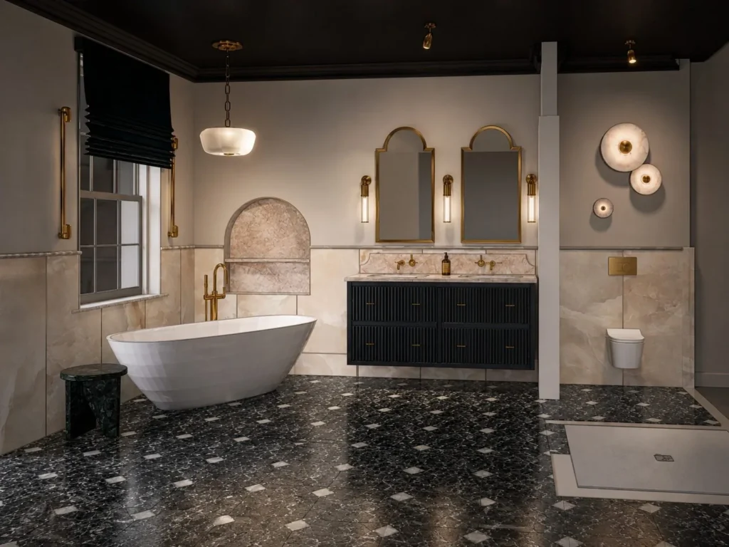 A Georgian bathroom, reinvented detail 2